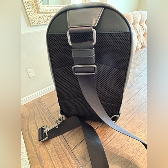 Grey and Black mini Coach backpack - Picture 4 of 5